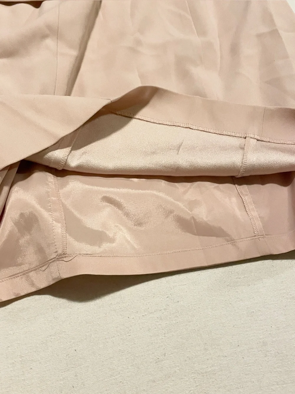 Bebe Nude Peplum Sheath Dress Cap Sleeve - Size 6 - Picture 11 of 16